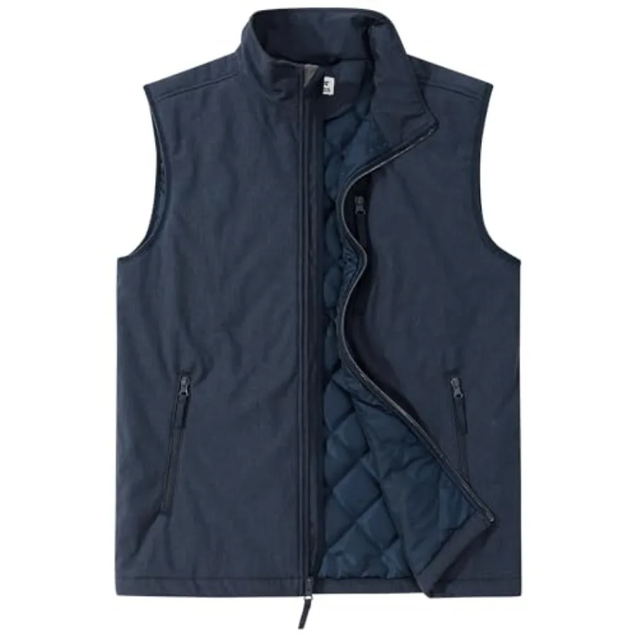 

Outdoor Ventures Men's Casual Outerwear Vest Lightweight Winter Zip Up Sleeveless Jacket for Hiking Travel Golf Running