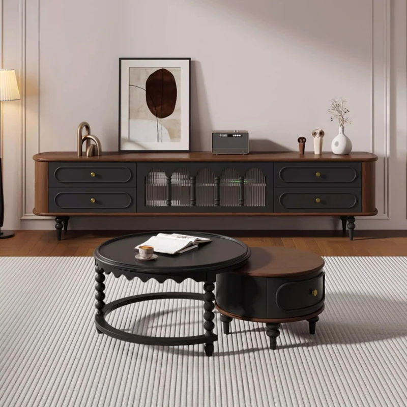Narrow Heavy Tv Stand Universal Drawers Extended Glass Minimalist Tv Cabinet Modern Normal Mueble Televison Furniture Home