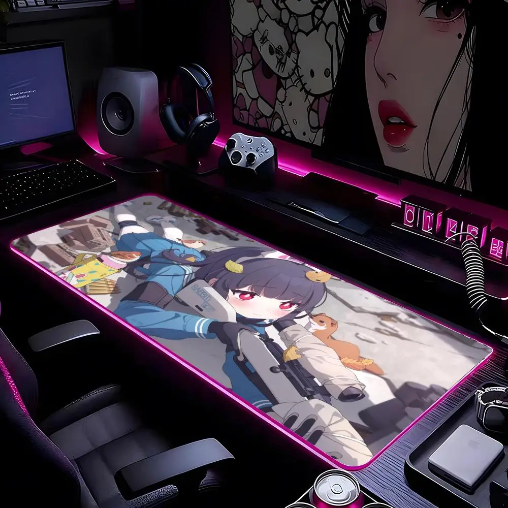 

Game Blue Archive Mouse Pad Mousepad HD Printing Computer Gamers Locking Edge Non-slip RGB Mouse Pad XXL90x40cm Keyboard PC Desk