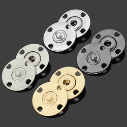 Metal Snap Button Clothing Fasteners Press Buttons Stud Invisible Clasp for Coat Clothes Jacket Sewing Accessories 21/23/25mm