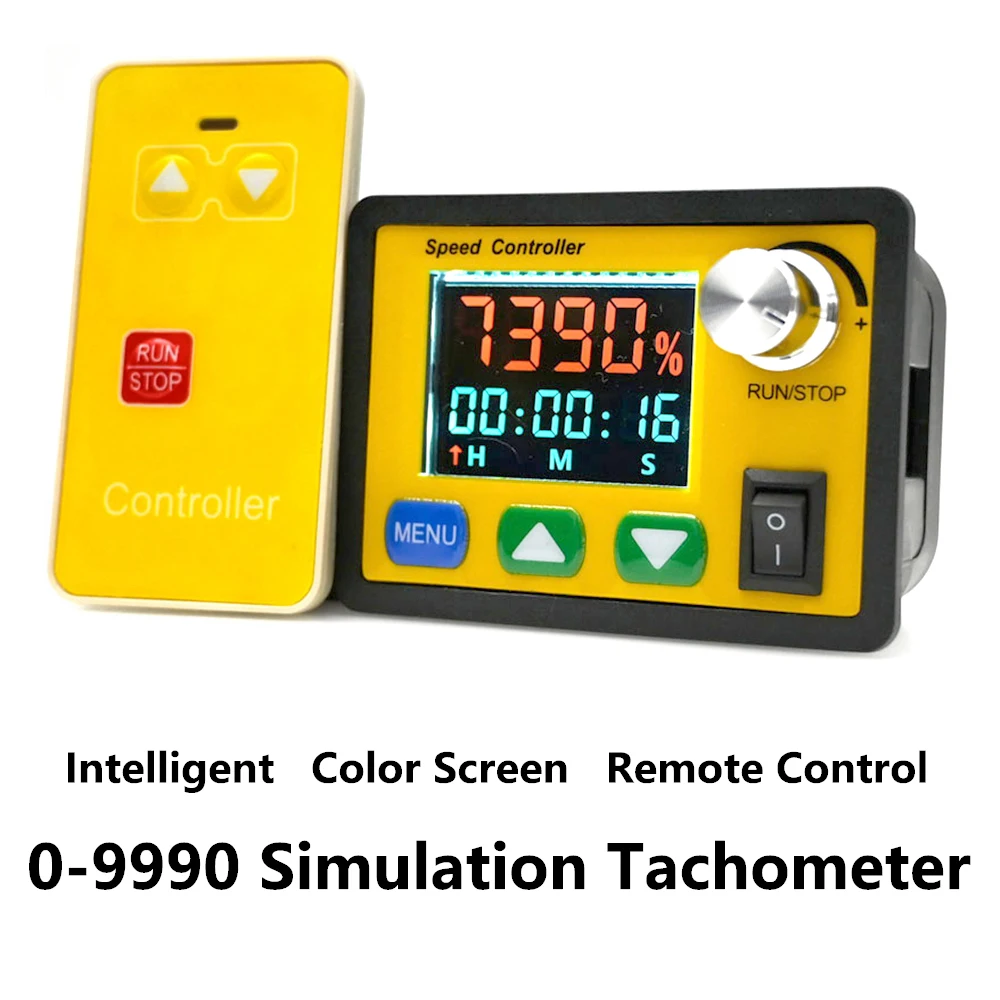 PWM Speed Controller DC 6.5V-55V 30A LCD Intelligent Digital Display Tachometer Adjustable Wireless Remote Control Motor