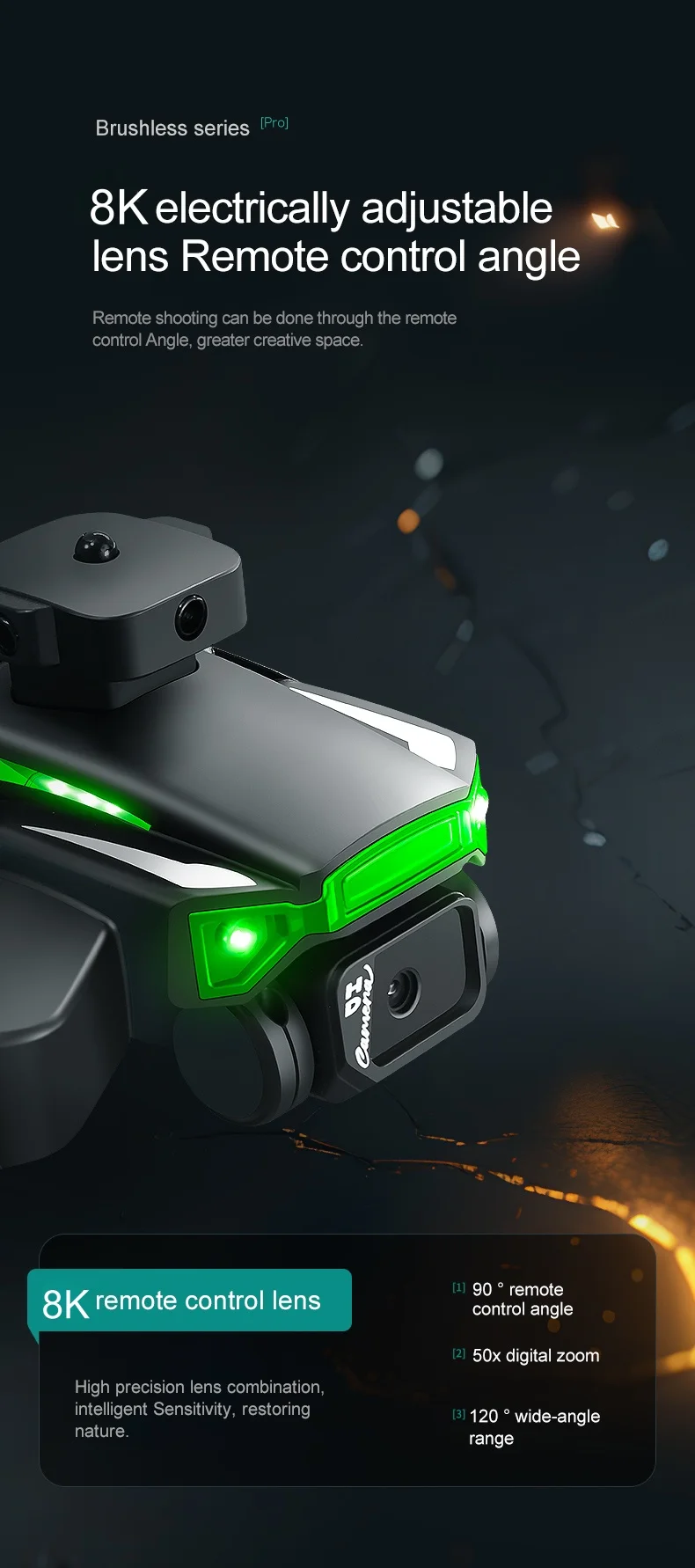 

GPS Brushless Drone With HD Dual Camera Intelligent Following Obstacle Avoidance Brushless GPS Drone Quadcopter RC Toy Gifts