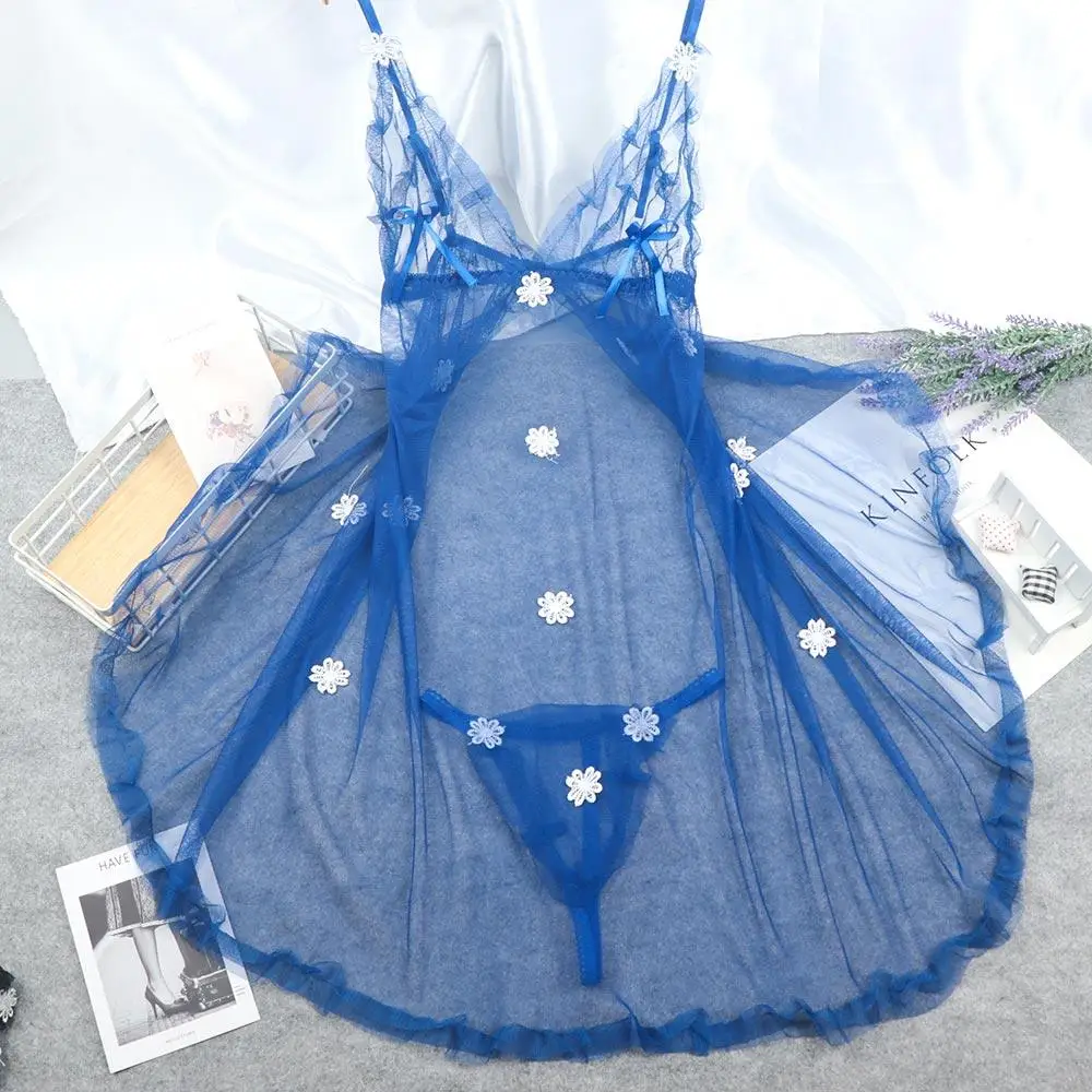 

Low Cup Design Hot Sale Thong Ladies' Silk Satin Skirt Underwear Erogenous Sleeveless Skirt Nightwear Nightgown Braces Skirt
