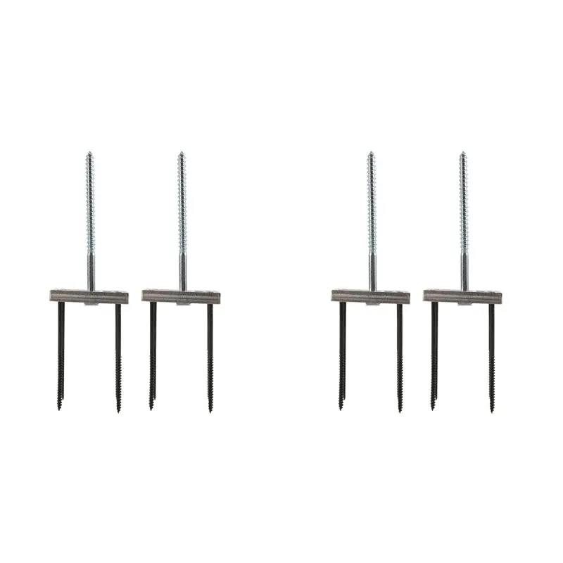 

Комплект креплений для стойки лестницы YFYS (4 шт.), набор для монтажа деревянных перил, фурнитура для установки на готовые полы и лестницы