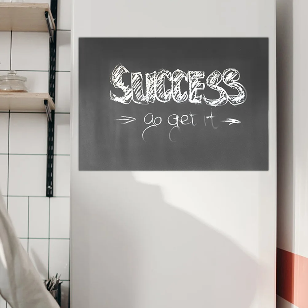 Premium Magnetic Chalkboard for Fridge Smooth Surface Easy Clean Small Dry Erase Board for Meal Planning Reminder Notepad Home