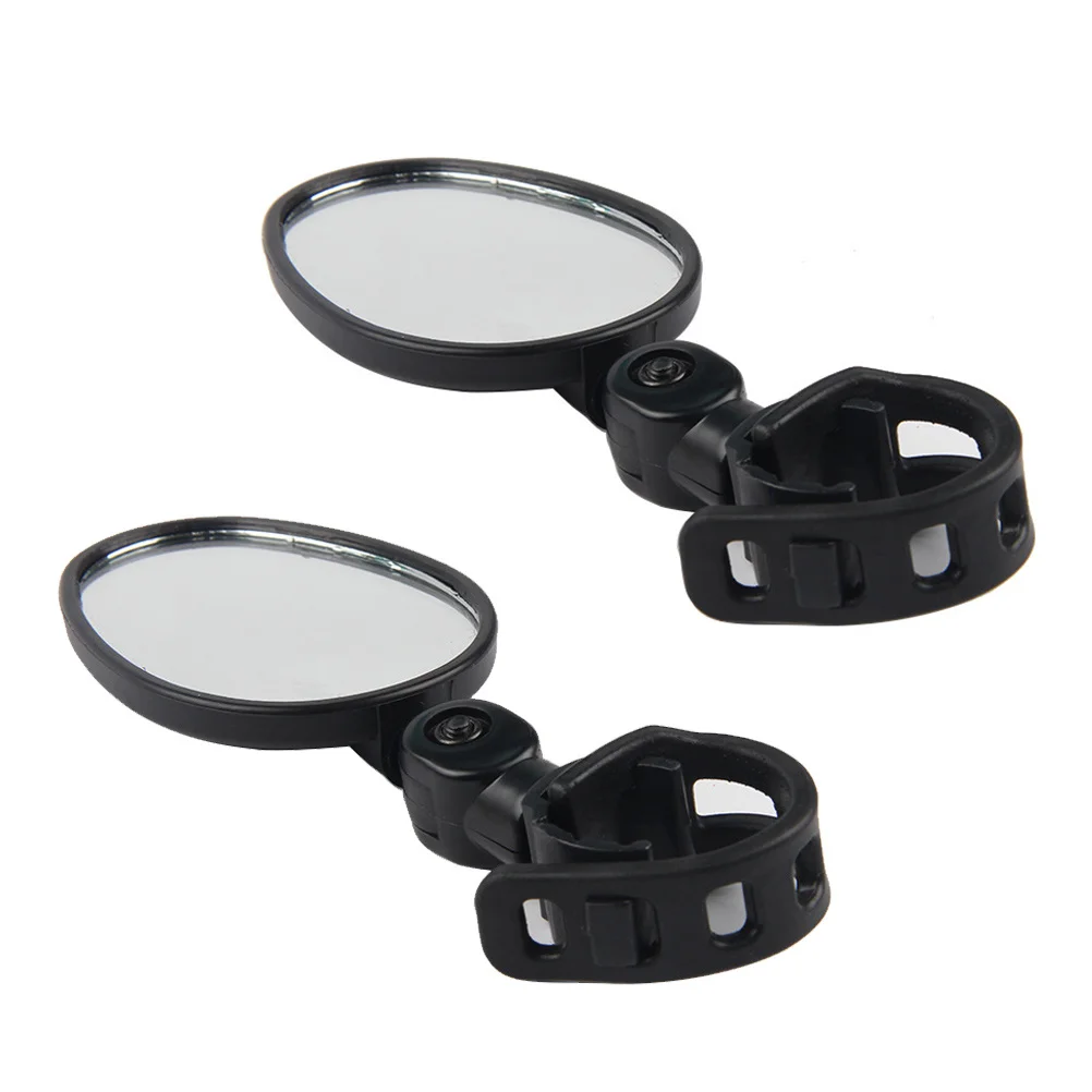 

1Pair Adjustable Bike Mirror with 360 Rotation Universal Fit for Handlebar Sturdy Plastic Rearview Mirror for Cycling Road