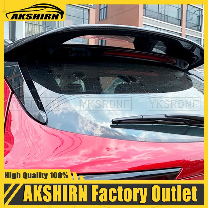 For Real Carbon Fiber Roof Spoiler Wing Mazda CX-30 Car Rear Window Accessories Tail FIN CX30 Body Kit Special 2020 2021 2022