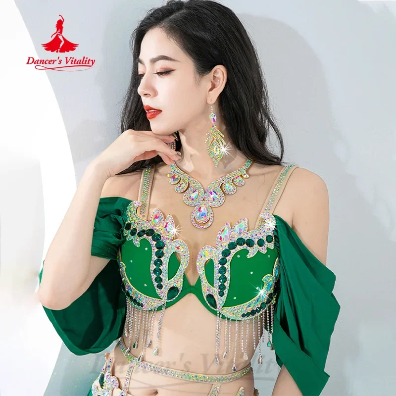 Modern Dancing Earrings Women\'s Customized Senior AB Stones Jewellery Accessory Oriental Belly Dance Performance Accessories