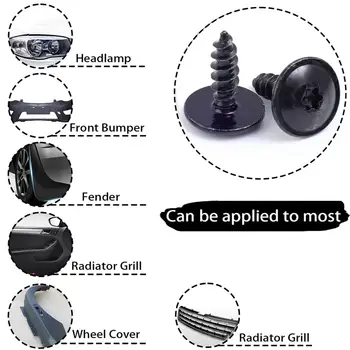 100/20 ks autosvorek, upevňovacích prvků, samořezných šroubů, autopříslušenství pro VW Polo Golf 4 5 6 7 Beetle MK3 MK4 MK5 MK6 Bora CC Passat B6 B5 10 nejlepší prodej Příslušenství pro VW Passat B5 5 - №1