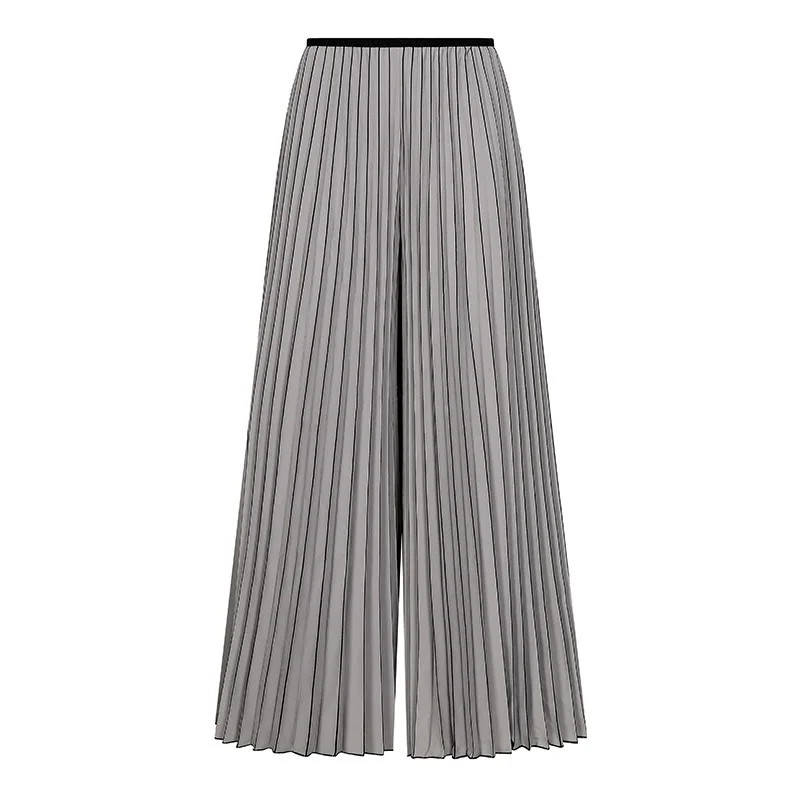 最高品質のイセイミヤケカジュアルパンツ秋の新ファッションプリーツオルガンプリーツプラスサイズパンツハイウエスト薄いプリーツパンツ