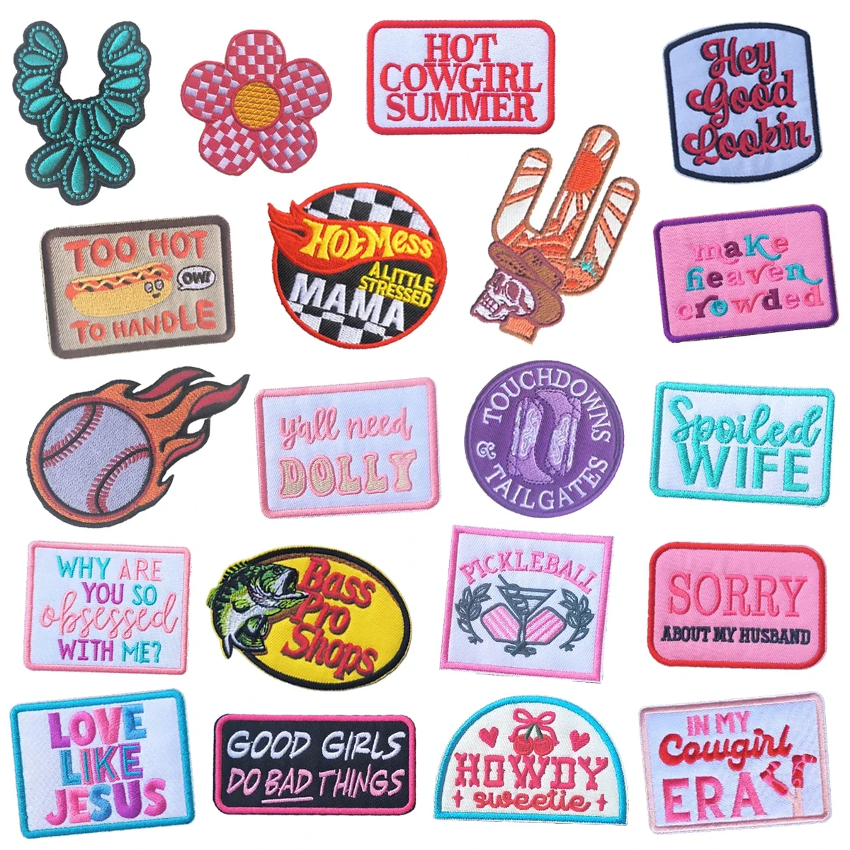 Emblem Clothing Accessories Badge Sticker Embroidered Embroidery Sticker Iron-on Patches