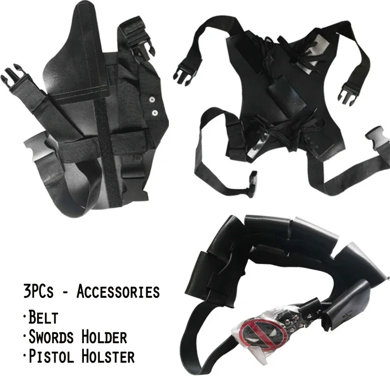 SN60 MARVEL DEADPOOL Costume Accessories Swords Belt Pistol Holster Backpack Cape Superhero Cosplay Props Boys Toys1@j$