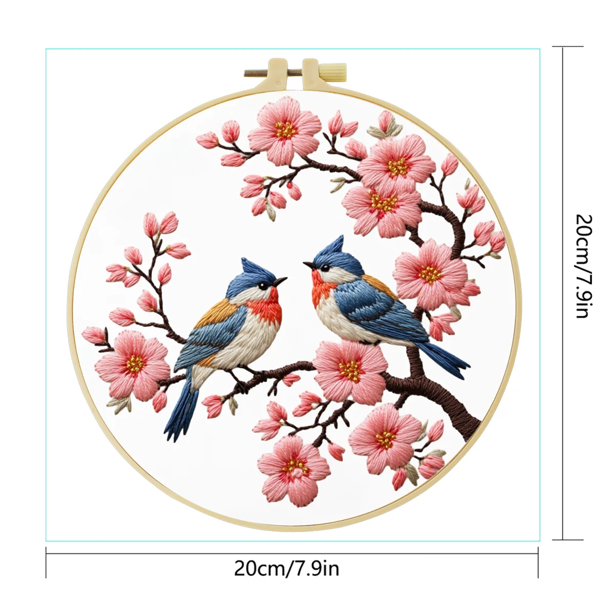 1pc 20X20CM/15X15CM  Embroider - Embroidery Art Painting ulasan dan harga