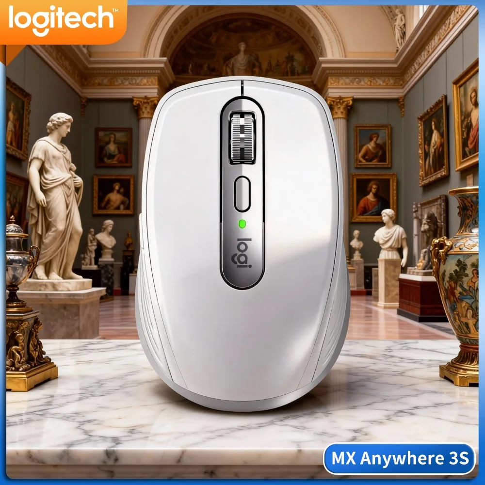 Wireless MX Anywhere 3S - 8K DPI, Hyper-Scroll, Anti-Slip Grip, Great For Balcony Workspace & Office Cubicle