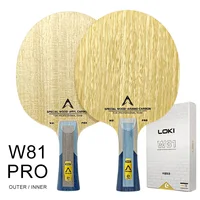 LOKI W81 Pro Series hoja de tenis de mesa interior exterior hoja de Ping Pong profesional 5 madera 2 tablero Base de Pingpong de fibra para ataque
