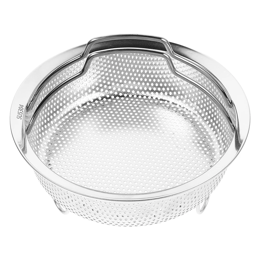 

Stainless Steel Steamer Basket 24Cm Fine Mesh Strainer Colander For Vegetables Fruits Rice Washing Kitchen Drainage Tool