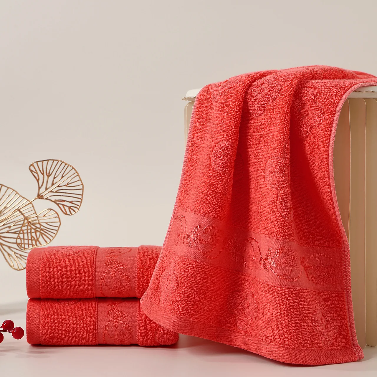 Home Pure Cotton Face Towels Soft and Absorbent Shower Towels Wedding Gifts Souvenirs Wedding Supplies Adult Towels