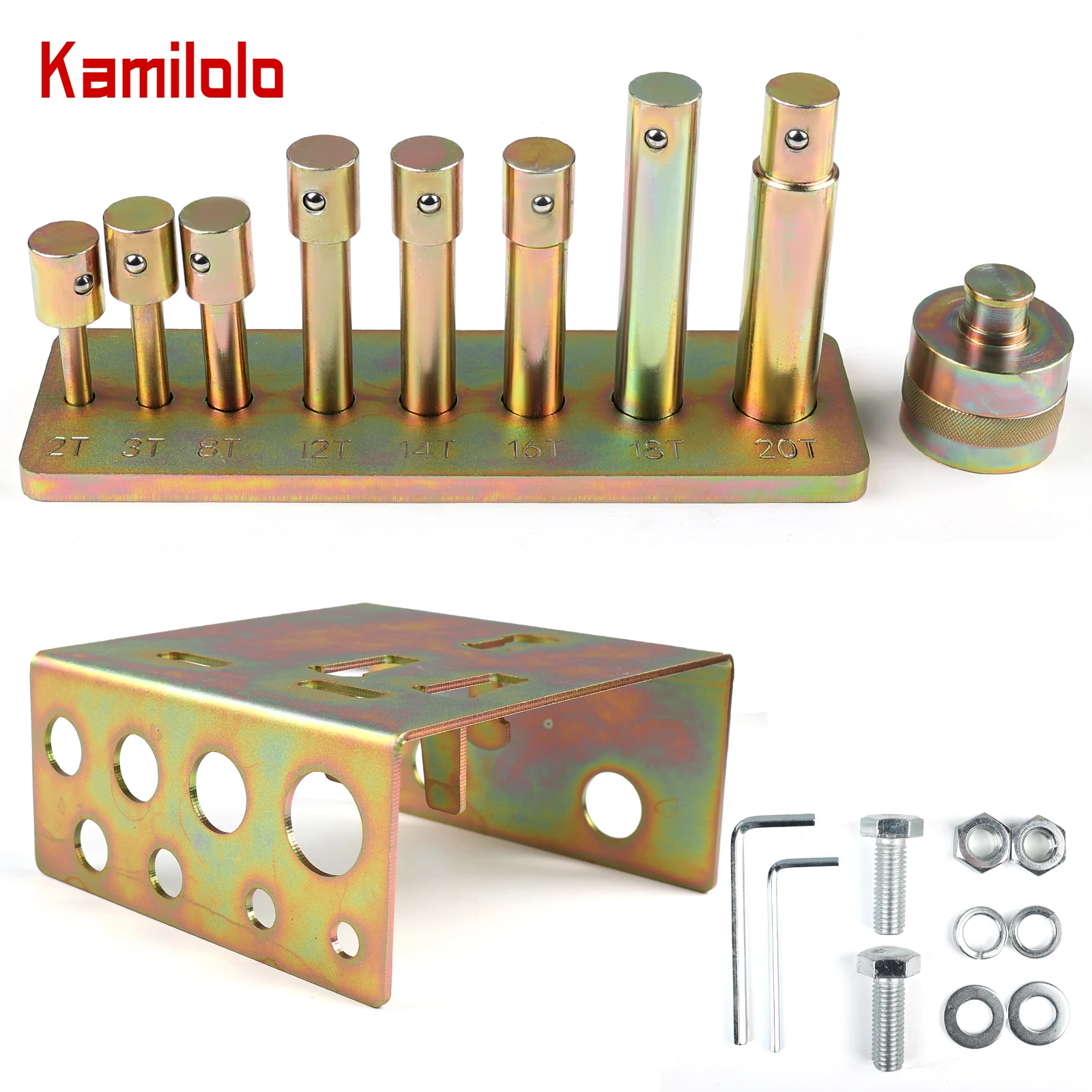 

Набор пресс-контейнеров Kamilolo Shop, емкость 2–20 тонн, аксессуары для гидравлического автомобильного пресса, устойчивая к коррозии отделка