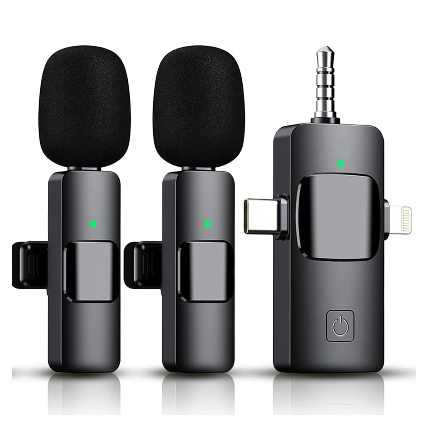 ميكروفون Lavalier 2025 نموذج جديد أداة البث المباشر لتصوير وتسجيل الهاتف المحمول، ميكروفون محمول للمقابلة الخارجية اللاسلكية، بسبب حجمها الصغير، يمكنك حملها معك وهي مناسبة لمعظم سيناريوهات العمل.