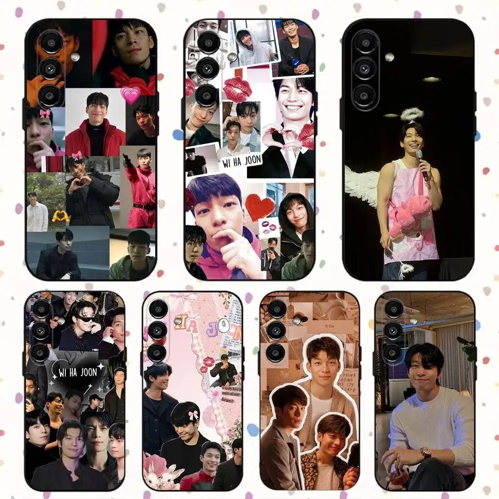 

W-Wi H-Ha-joon Phone Case For Samsung S24,S21,S22,S23,S30,Ultra,S20,Plus,Fe,Lite,Note,10,9,5G Black Soft Cover