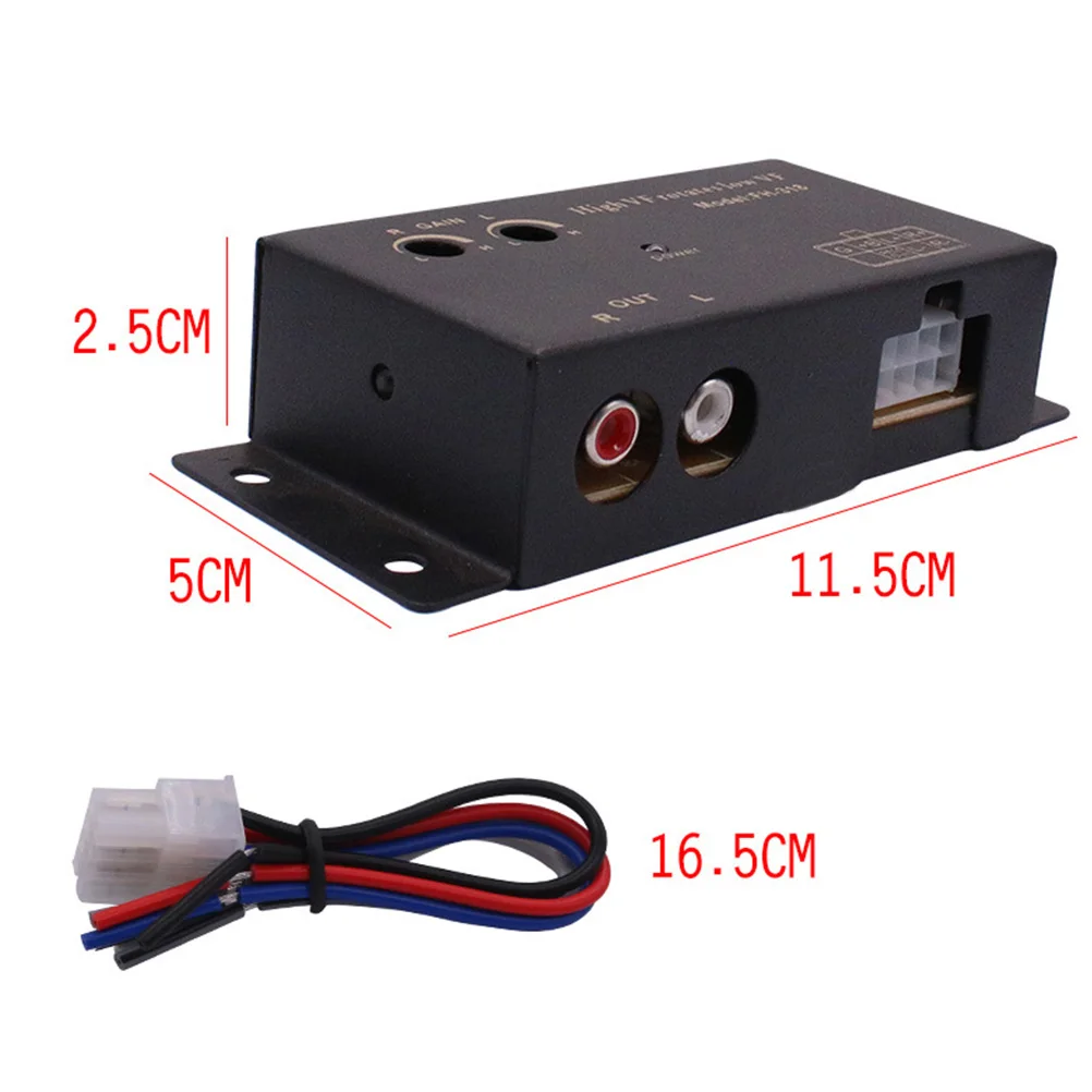

Audio Converter Practical for Car High Frequency Black Speaker Conversion Tool Travel