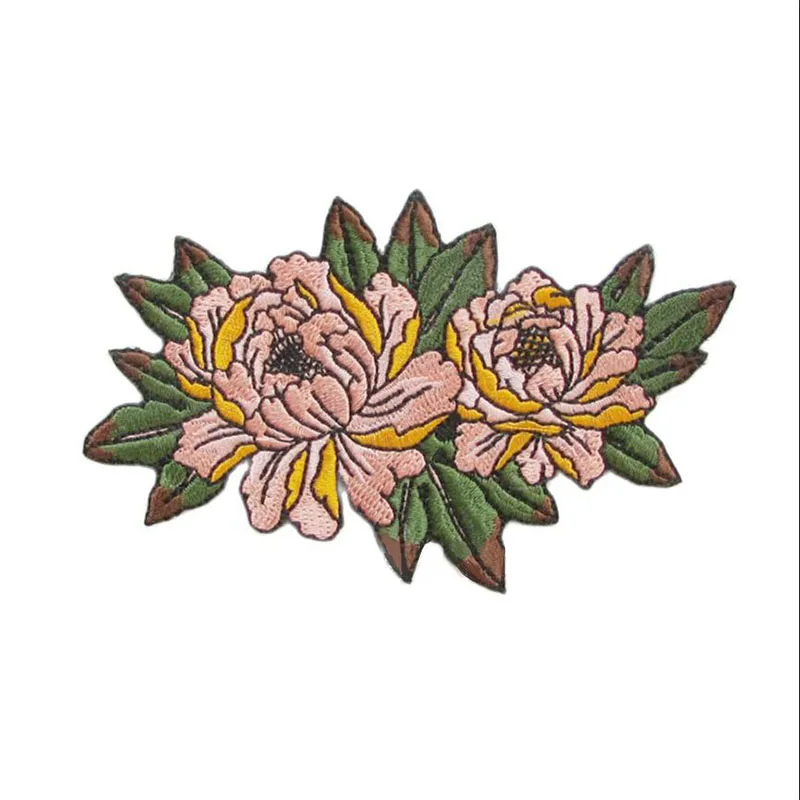 

Supplier Quality College Design Style 100% embroidered Wholesale Manufacturer flower and leaf design Embroidery Fashion Patches