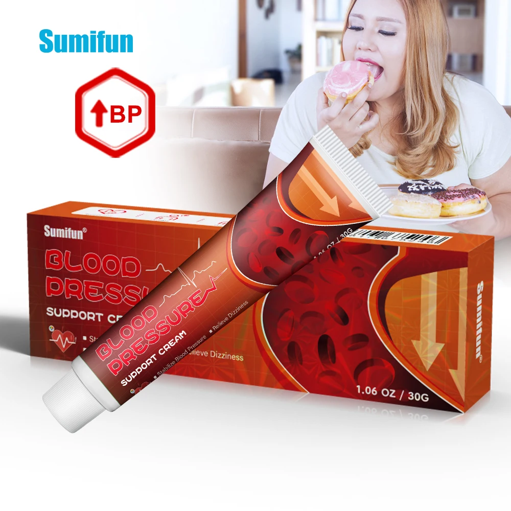 30g Only$1.09 Hypertension Treatment Cream Balance Blood Pressure Herbal Ointment Sumifun Antihypertensive Medical Plaster