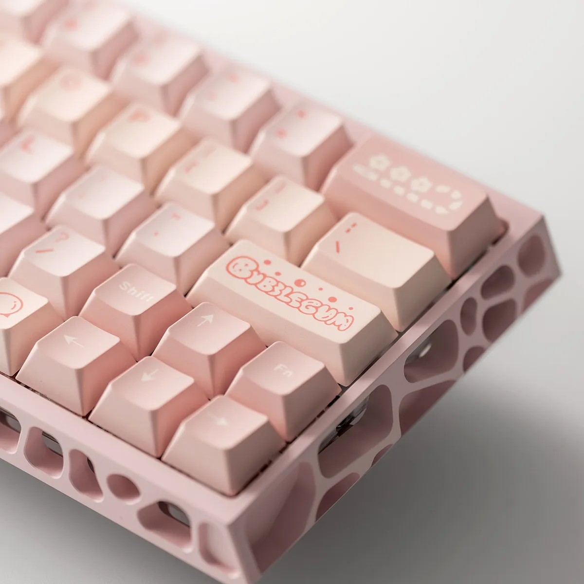 Ultra Light Pink 151 keys Cherry Profile Dye-Sub PBT keycaps Large sets For MX Mechanical Keyboard Wooting60/HM66/Mad60