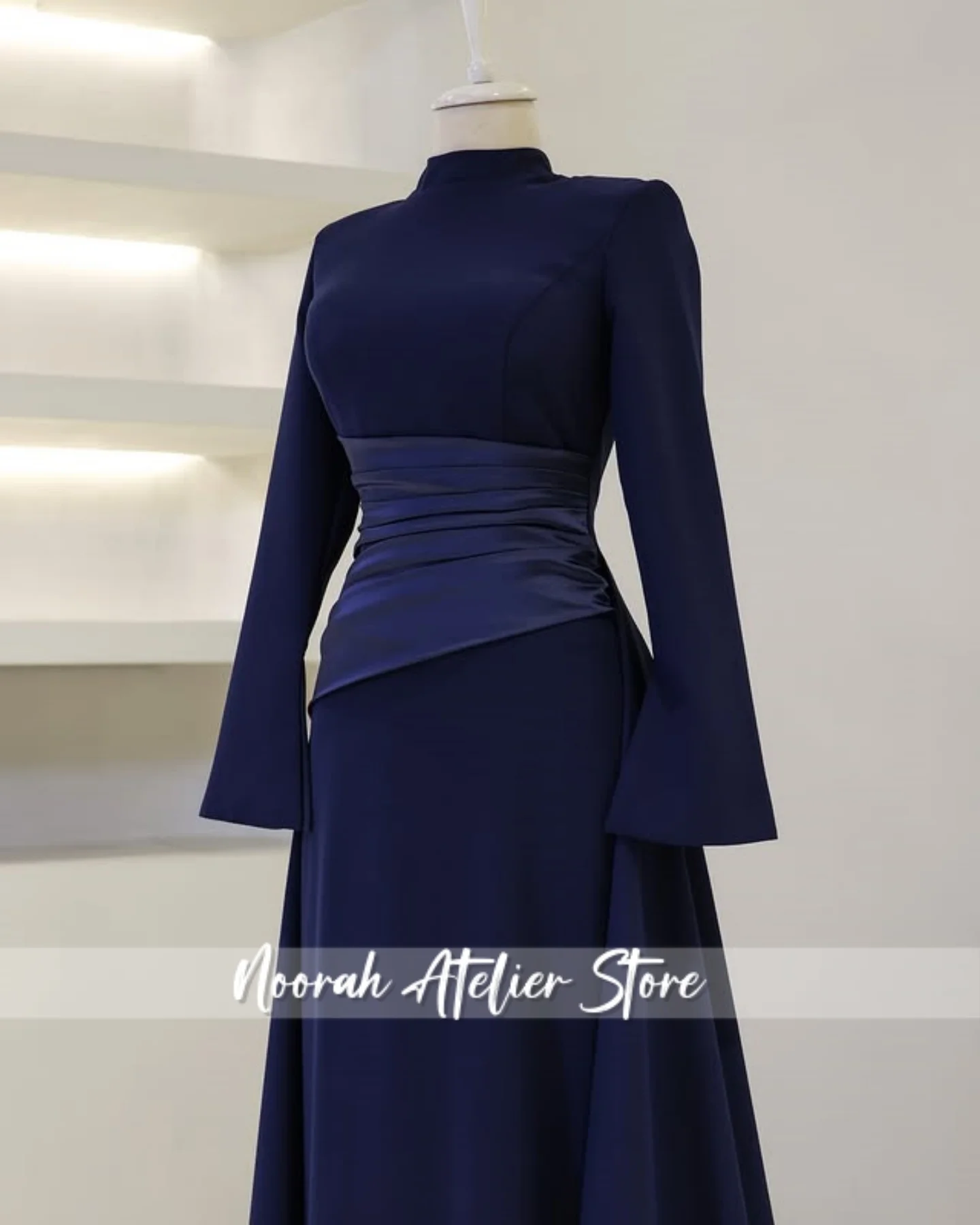 فستان سهرة إسلامي فاخر جديد مزين باللون الأحمر H N 2025 للنساء في دبي بيبلوم فستان طويل للحفلات مخصص