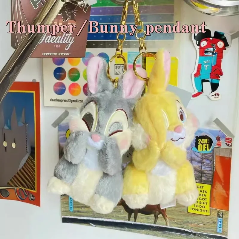 น่ารัก Thumper/Bunny ตุ๊กตาตุ๊กตาจี้พวงกุญแจกระเป๋าเป้สะพายหลังตกแต่งตุ๊กตาการ์ตูนอุปกรณ์ต่อพ่วงวันหยุดของขวัญสําหรับคนรักและเพื่อน