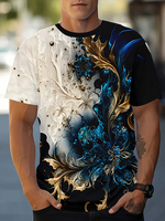 New Summer Casual Everyday T-shirt Urban Fashion Men's Short-sleeved Top Outdoor Street Men's Oversized T-shirt 3D Printing