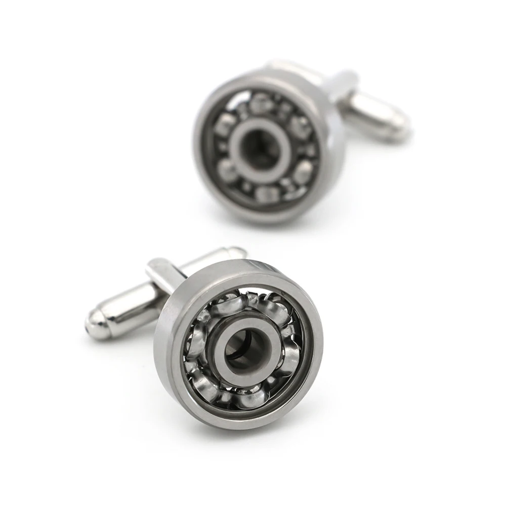 Classic Mechanics Design Iocomotive Bearing Cufflinks Quality Brass Material Metal Color Cuff Links Wholesale&retail