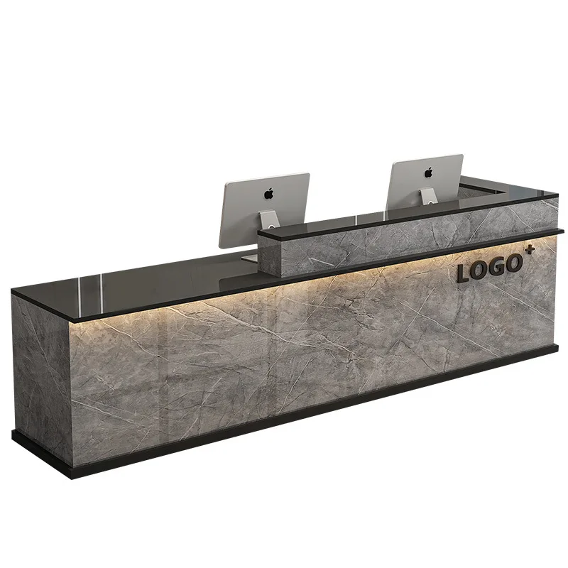 

Стойка регистрации бара Магазин Небольшая стойка для салона красоты Простой современный коммерческий бар