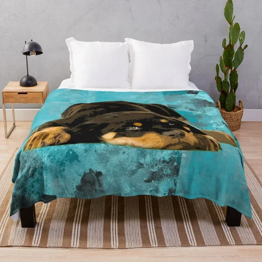 

Rottweiler- Metzgerhund Puppy Throw Blanket Stuffeds For Baby funny gift Summer Beddings Blankets