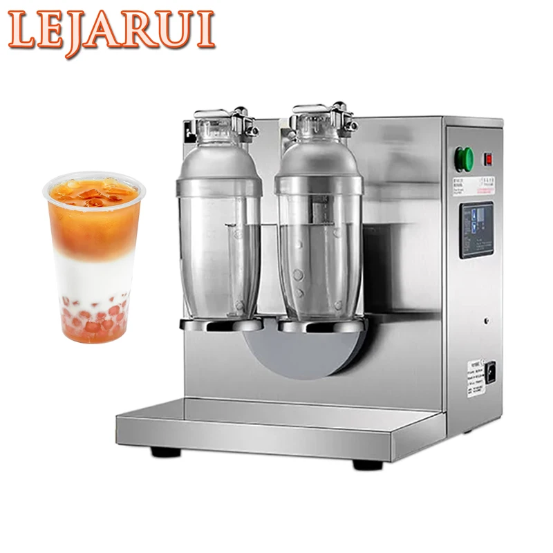 

Bubble Boba Tea Shaker 750Ml Commercial Milk Tea Shaking Machine Double-Cup Home Beverage Cocktail Coffee Food Processors