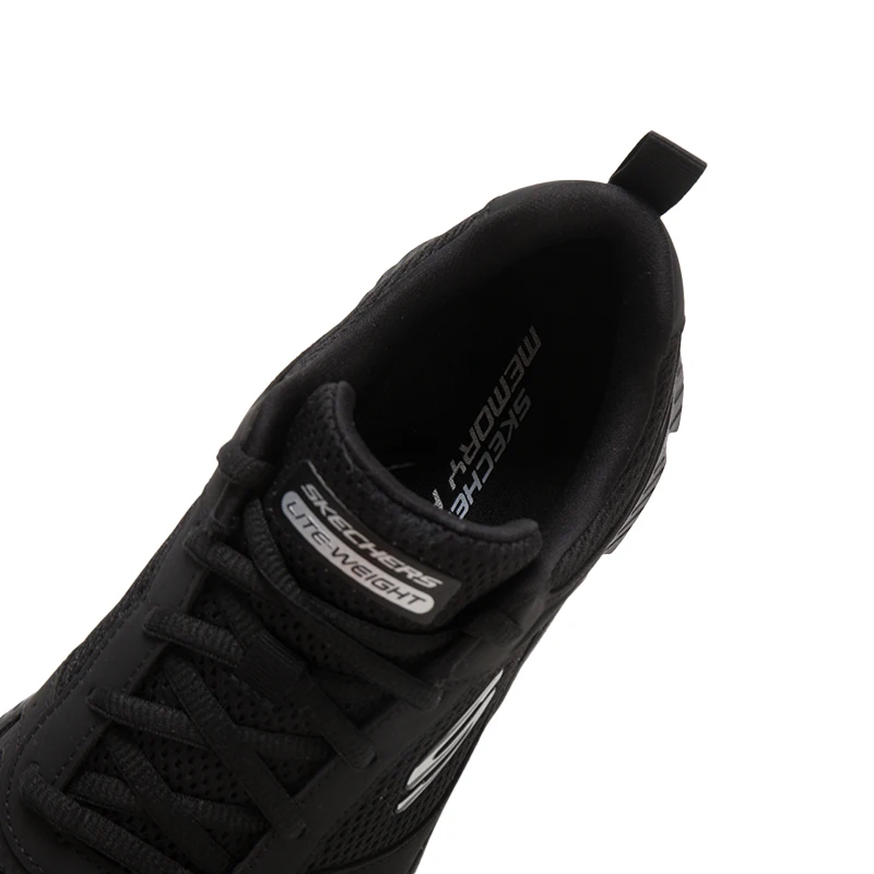 Skechers herenschoenen, sportschoenen, mesh ademende wandelschoenen, outdoor lichtgewicht slijtvaste lage vrijetijdsschoenen 8790230-Bbk