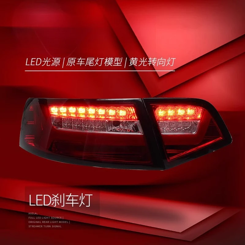 Suitable for Audi A6L  09-12 Tail Light Assembly Modified LED Driving Light Flowing Turn Signal Rear Tail Light