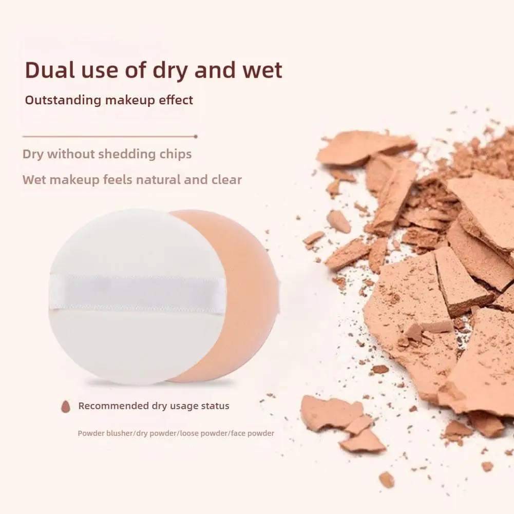 Soplo de cojín de aire suave, crema BB seca y húmeda de doble uso CC, forma de base, maquillaje líquido, esponja de belleza, herramienta en polvo, soplo redondo P1S2