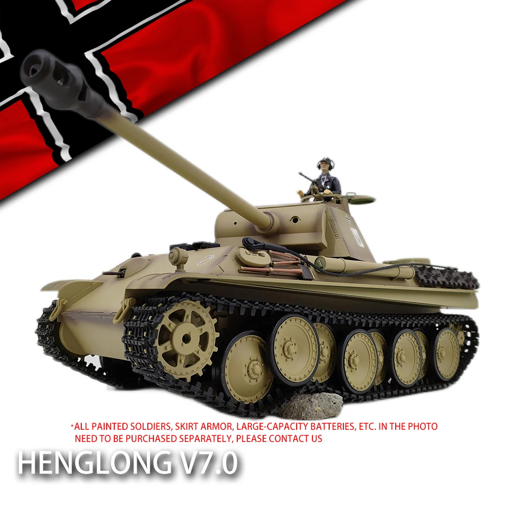 Coolbank RC Tank HengLong 3879-1 German Leopard G Battle Tank 1:16 2.4gh Wireless RC Tank Vehicles Model with Sound & Light Boys