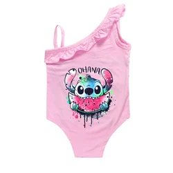 Lilo Stitch Toddler Baby Swimsuit One Piece Kids Girls Swimming outfit Children Swimwear Bathing Suit 2-9Y