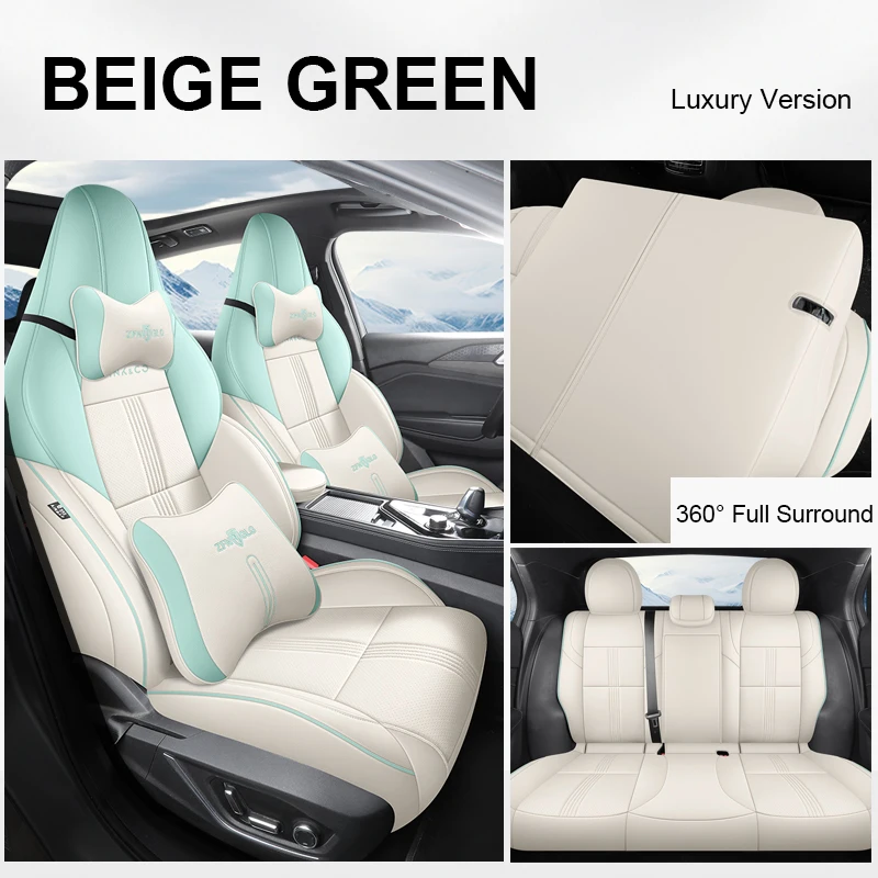 Custom Fit Auto Accessoires Stoelhoezen Full Set Kunstleer Voor Lynk & Co 01 Ev 2021-2024 Met Voor-En Achterste Rij Fullset