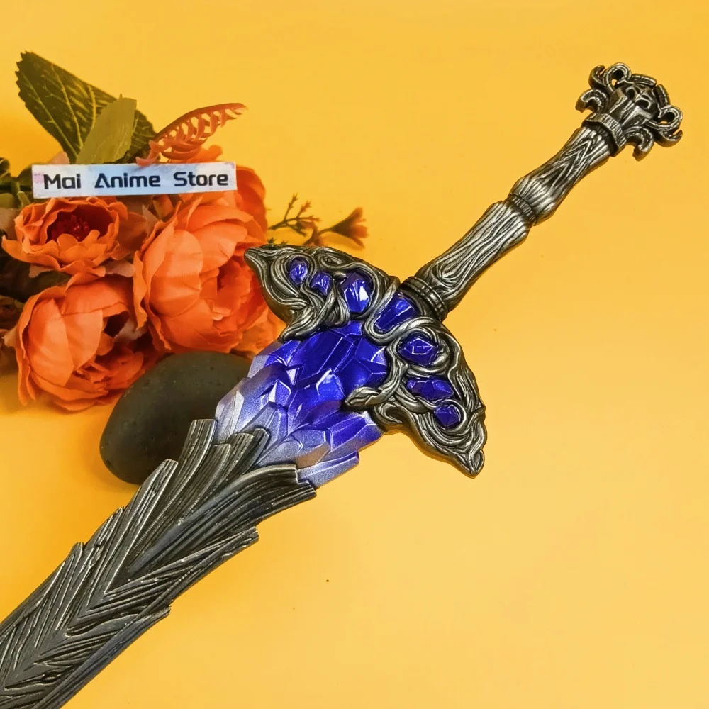 11 polegada elden katana anime elden faca de metal aço lazuli glintstone espada tamanho real original samurai sabre unsharp brinquedo presente