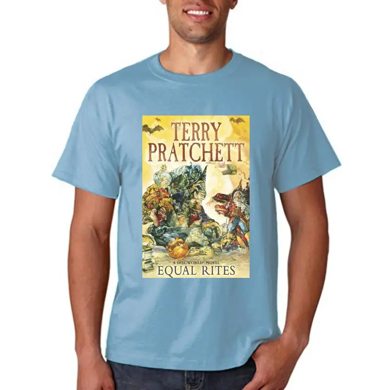 Terry Pratchett Equal Rites Discworld Series t shirt 100% cotton natural S-5XL