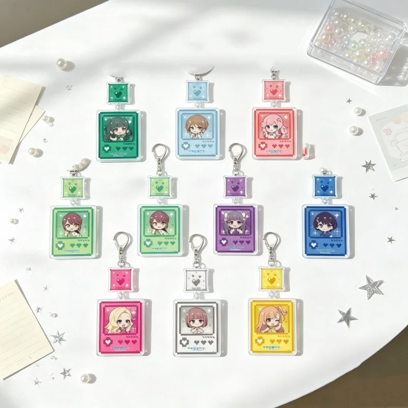 Acrylic Keychain Bag Pendant Love Live!  Anime Kasumi Nakasu,Emma Verde,Rina Tennoji 6CM Anime Lovers 10PCS Cell Phone Pendant