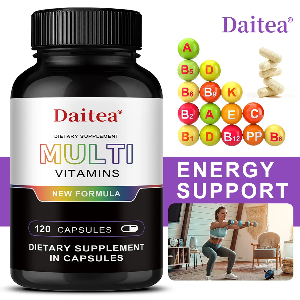 Multivitamins and Minerals, Energy, Muscle Mass, Immunity, Antioxidants, Immunity, Metabolism, for Women and Men