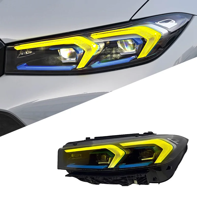 

Suitable For 22-24 BMW 3 Series G20 Headlight Assembly G28 Modified New LED Daytime Running Light Turn Signal M3
