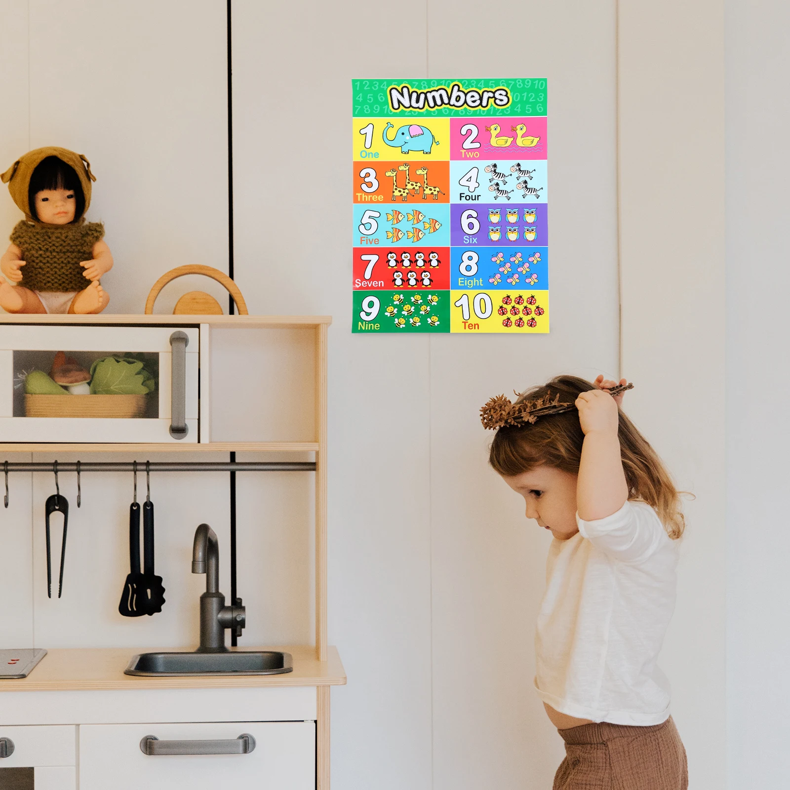 

English Alphabet Wall Poster Supplies Room Decor Preschool Educational Chart Classroom Wall Hanging Learning