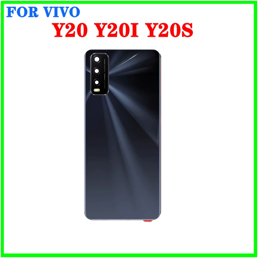 Back Housing Battery Cover For Vivo Y20 / Y20s / Y20i LCD Front Frame Middle Bezel frame With Side Power On Off Button