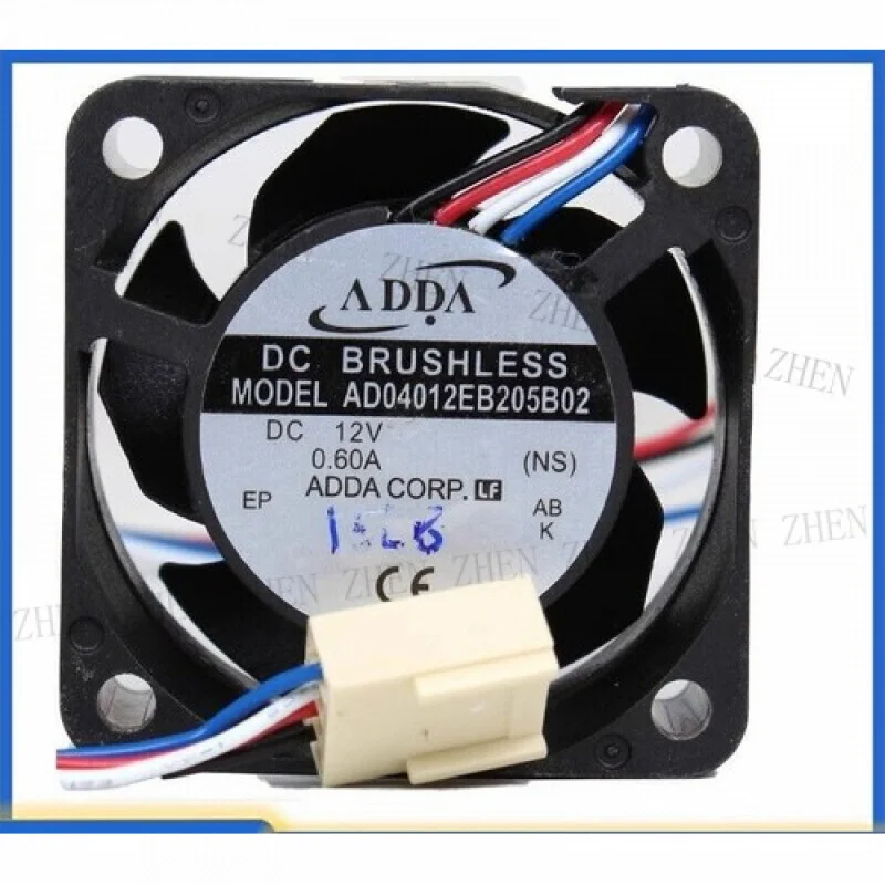 Y  for AD04012EB205B02 12V 0.60A 4020 4cm 4pin Server Cooling Fan