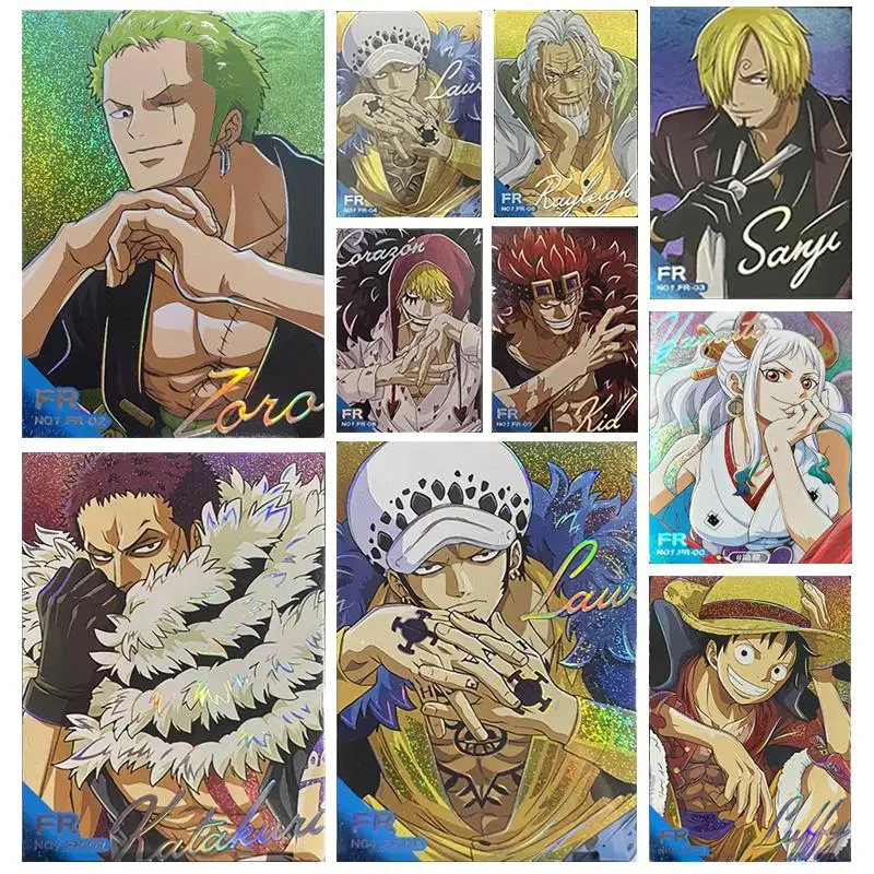 

Anime One Piece Eustass Kid Silvers Rayleigh Yamato Charlotte Katakuri Collection Card Christmas Birthday Gift Board Game Card